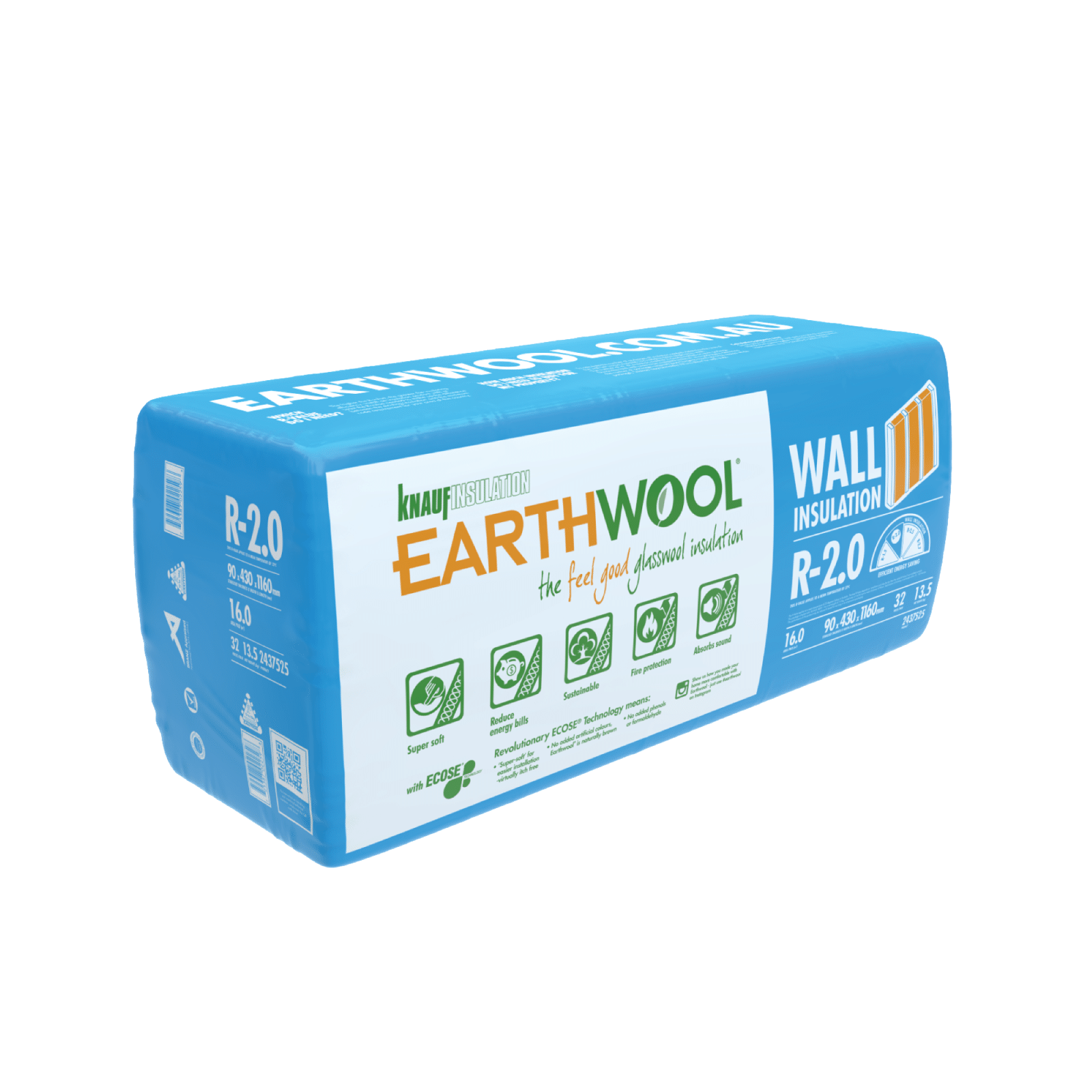 Buy Knauf Earthwool® R2.0 HD Wall Insulation | Budget Insulation